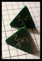 Dice : Dice - DM Collection - Armory 1st Generation Opaque Green D4 - Ebay Mar 2012